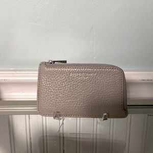 Aspinal of London Zipped Card and Coin Holder in Cloud Pebble